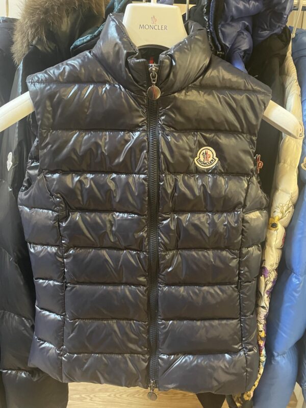 Ladies navy moncler gilet