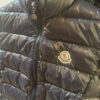 Ladies navy moncler gilet - Image 2