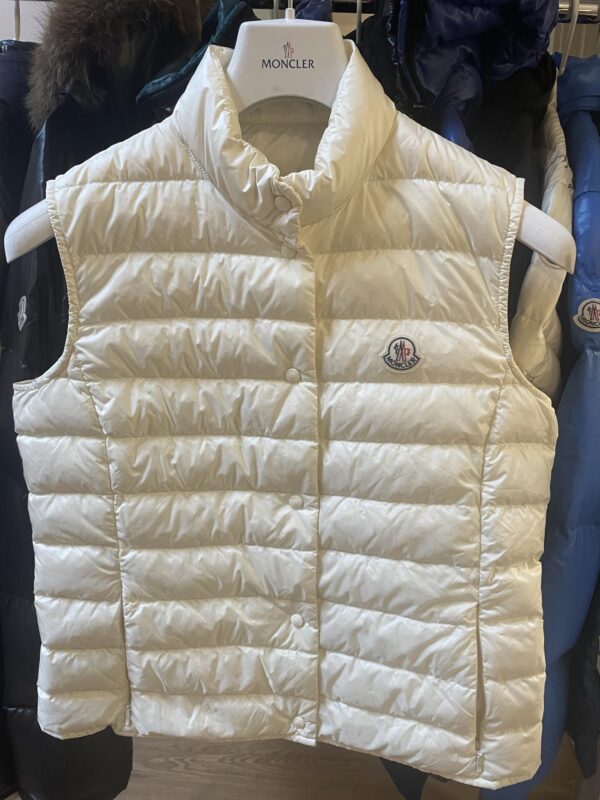 Ladies white moncler gilet