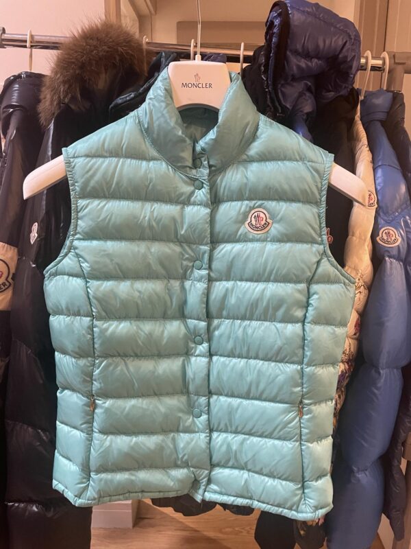 Ladies turquoise moncler gilet