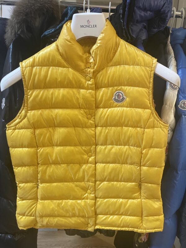 Ladies yellow moncler gilet