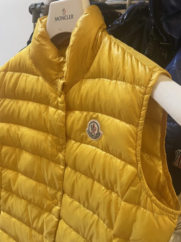 Ladies yellow moncler gilet - Image 2