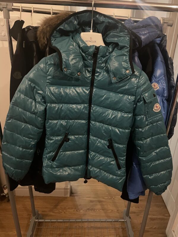 Girls green moncler jacket