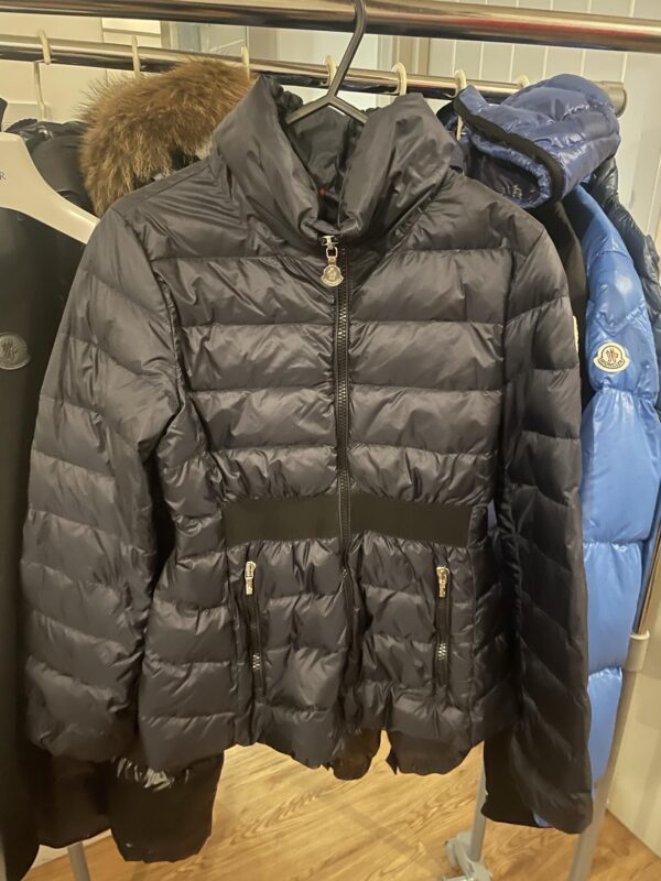 Girls navy elastic belt jacket