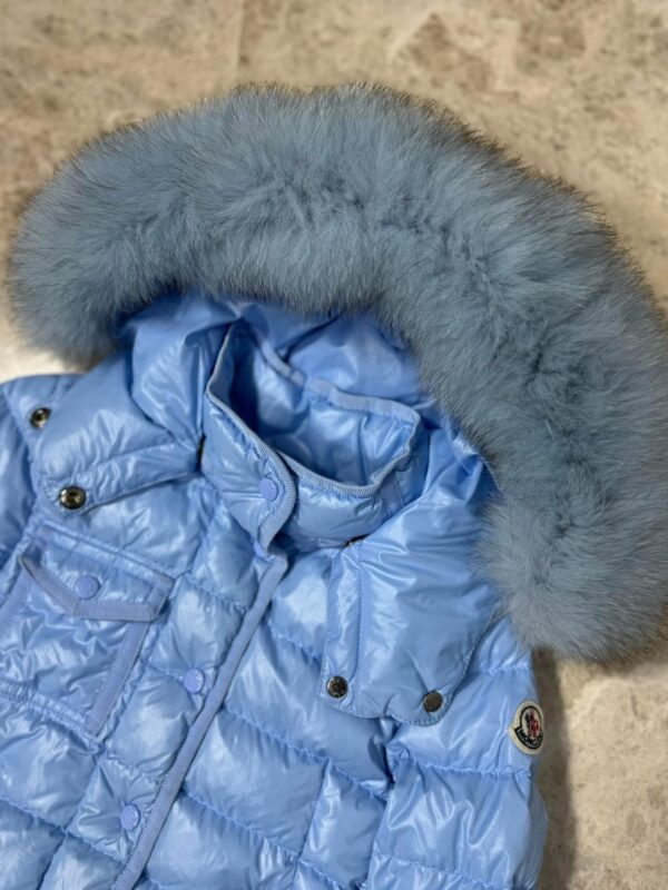 Girls Moncler with real fox fur - Image 2