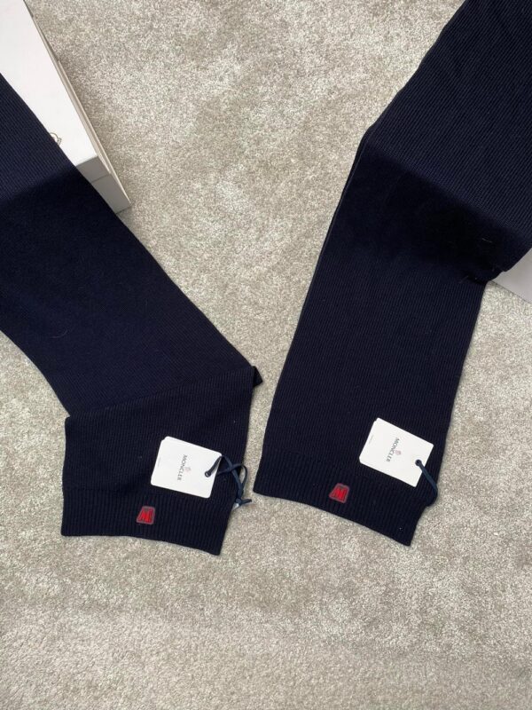 Men’s navy moncler scarf - Image 2